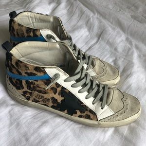 SOLD // Golden Goose Leopard Mid Stars - Size 39